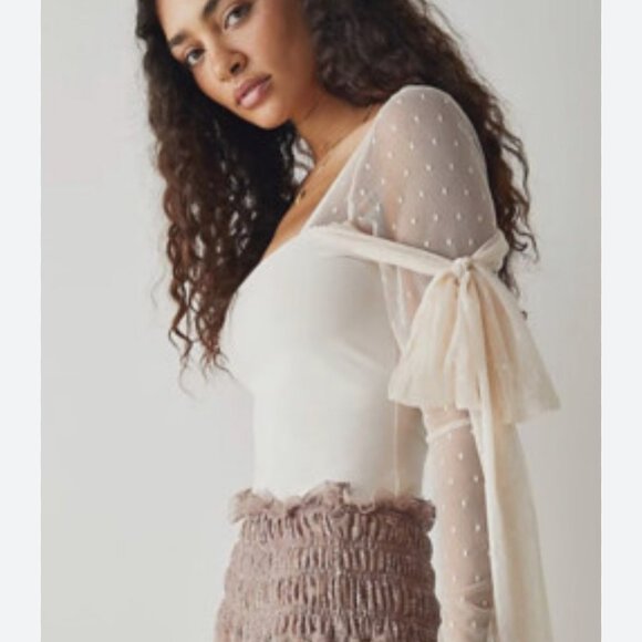 Free People - Tongue Tied Bodysuit – - Picture 1 of 6